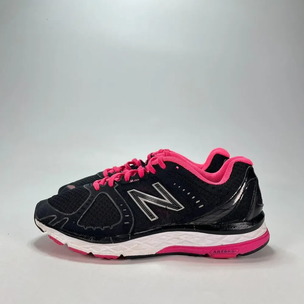 New Balance 790v1 Black Pink Lace Up Athletic Running Shoes Women's Size 7.5